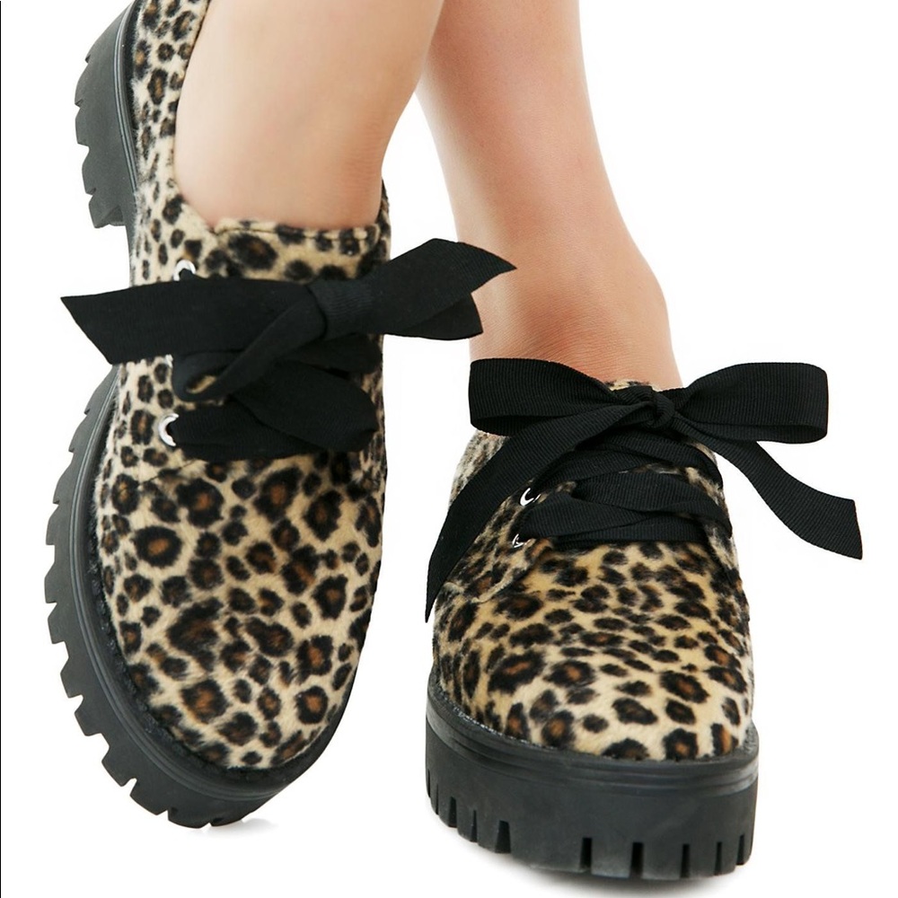 Current mood leopard women shoes size 10 new w box